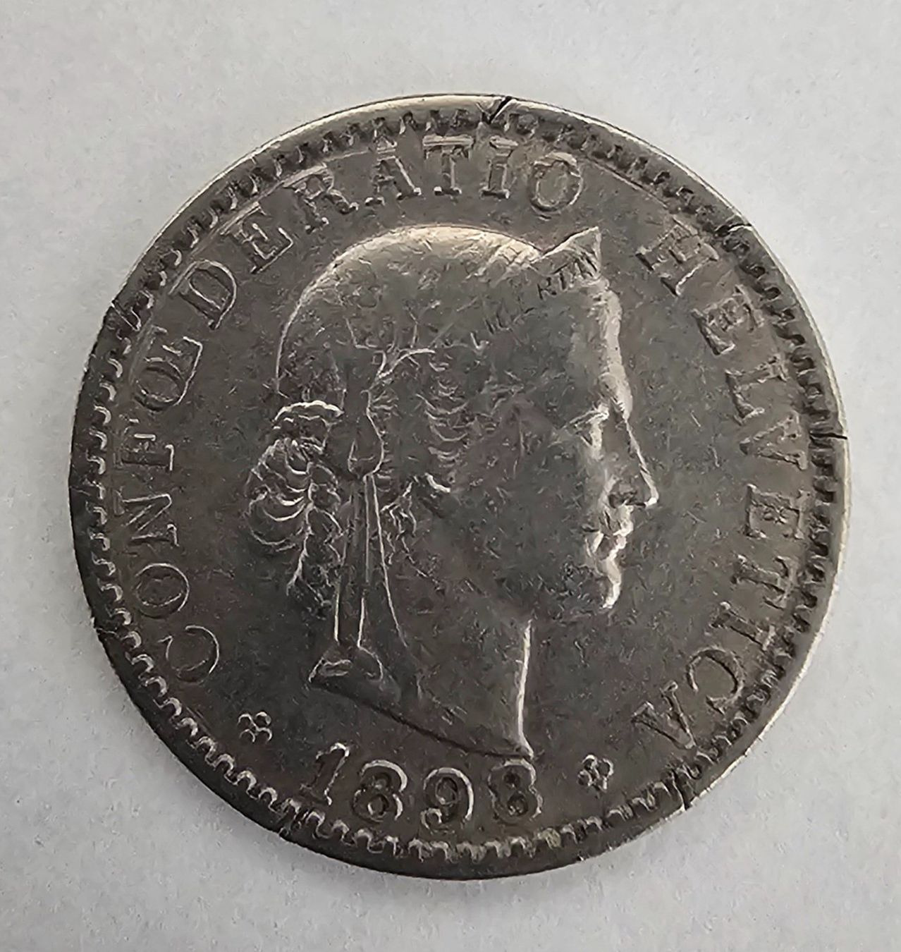 Toutes les monnaies: 1 Pièce 20 CTS 1898 – D'occasion à Cortaillod par Titus130
