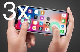 3X Anti-Shock Panzer Folie iPhone Xs / X
