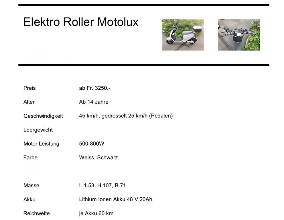 Scooter: Elektro Scooter  – Usato da Felben-Wellhausen venduto da bluesky86 4