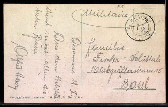 Ansichtskarten: AK Orsonnens, Vue Générale – Gebraucht aus Berlin von bartko-reher 1