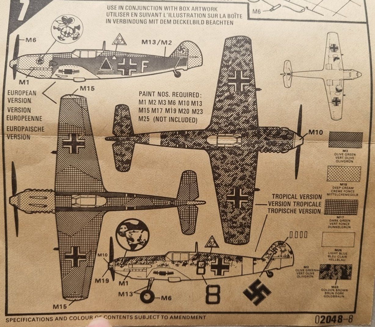 Airfix Kit di modellismo & Modellini statici: 1/72 Airfix Me 109 E (02048-8) – Usato da Grand-Lancy venduto da LFW 4