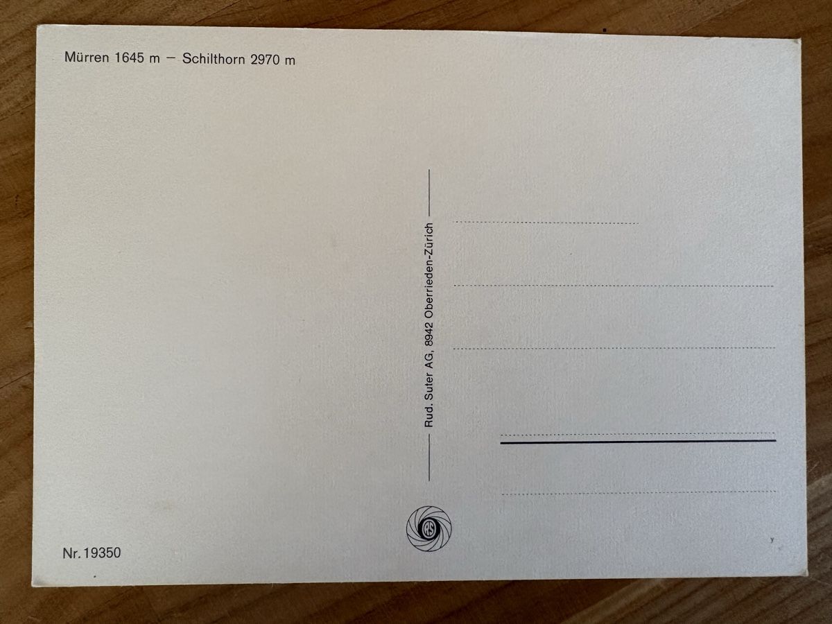 Cartoline postali: AK von Mürren / Schilthorn – Usato da Rümlang venduto da Kartenpost1 1