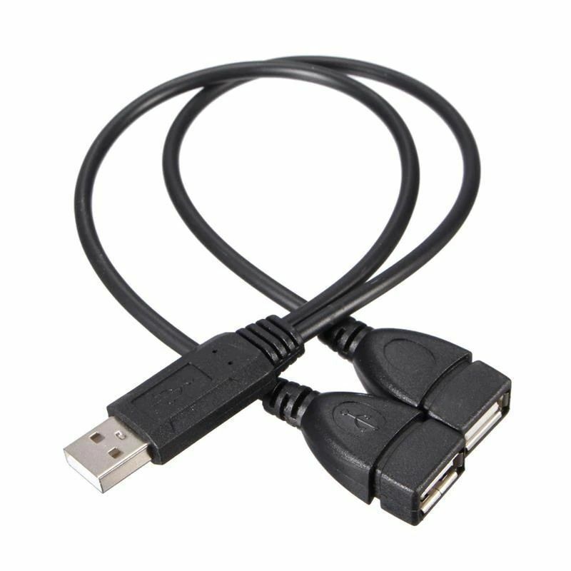 Unità & Adattatore: Splitter Adapter USB A Stecker auf 2x Buchse Kabel Verlänger – Nuovo (secondo la descrizione) da Kirchdorf AG venduto da csnmclub 3
