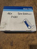 16x Schleifband blue line P120; 50x2000mm