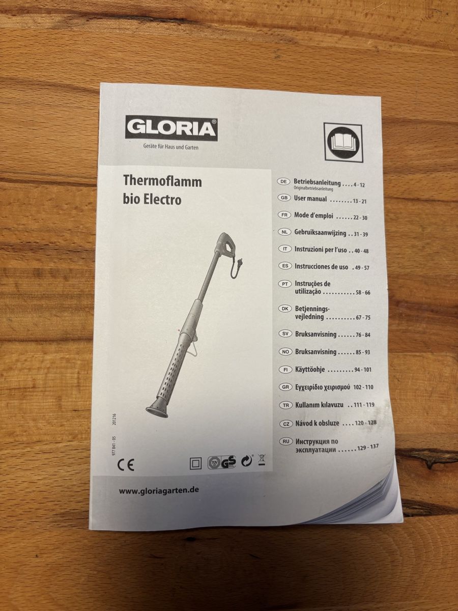 Tutte le macchine: Gloria Thermoflamm bio Electro Unkrautbrenner / -vernichtet – Usato da Egolzwil venduto da schmid_m 4