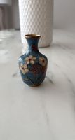 Mini Vase Cloisonné Vintage / Emaille Messing Deko