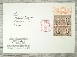 TR10 Enveloppe + Timbre Suisse 1943