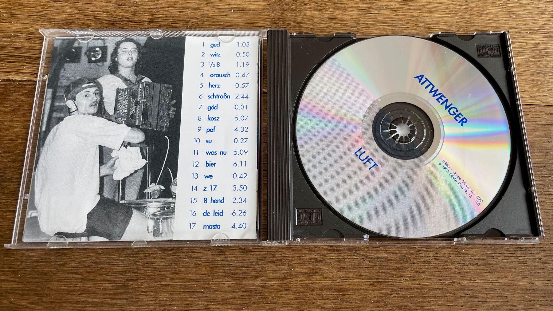 CD: Attwenger - Luft - CD – Usato da Pontresina venduto da il-bain 2