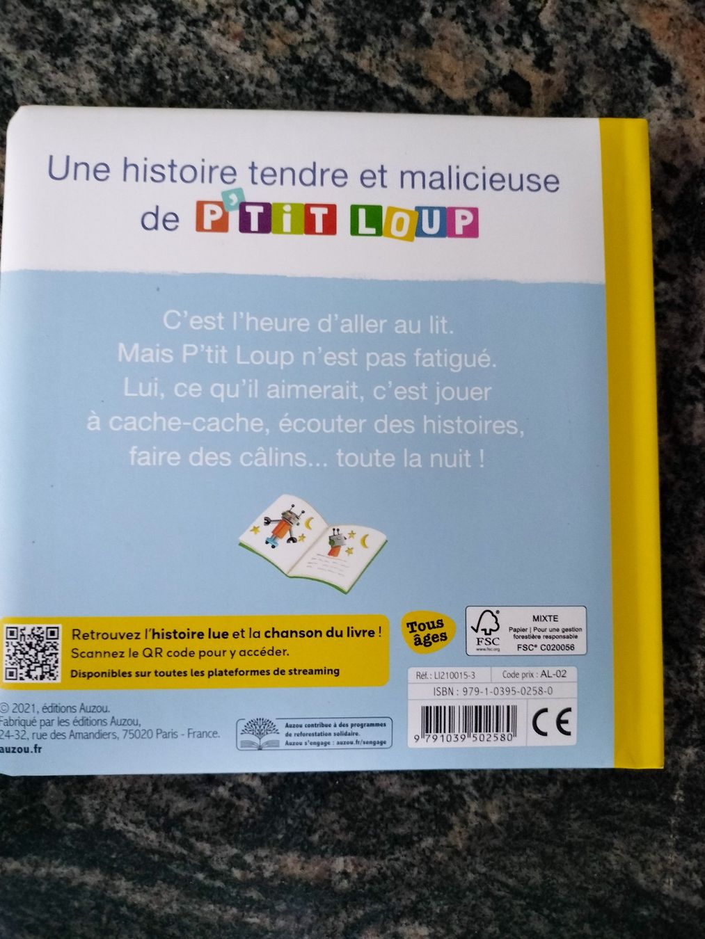 Livres: P'tit loup ne veut pas dormir dès 2 ans – Neuf (Voir description) à Cortaillod par rozinna 1