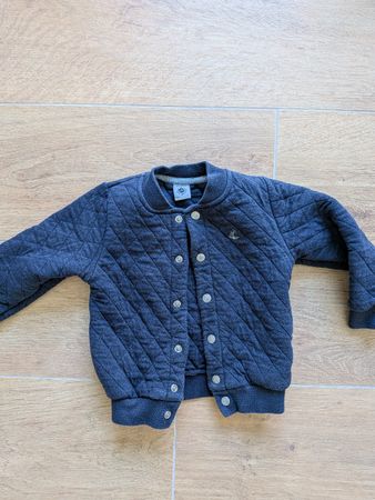 Petit Bateau Baby Steppjacke blau