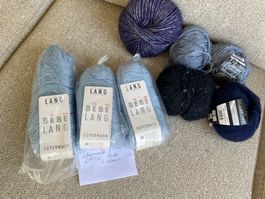 LANG Lana Grossa Strickwolle ca 8 Stk