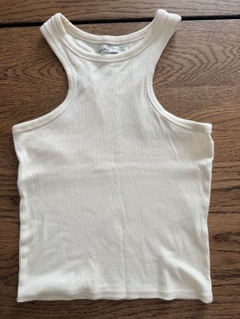 Weiss-beiges Top, Pull&Bear (S)
