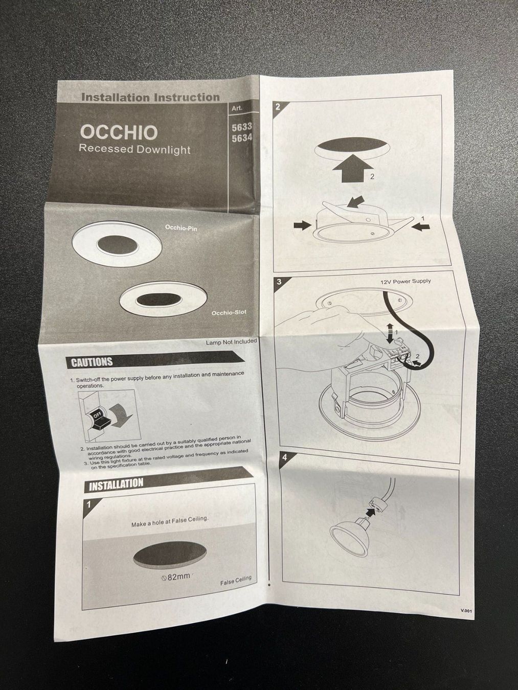 Occhio Lampade: OCCHIO PIN WHITE – Nuovo e nell'imballaggio originale da Mägenwil venduto da BackInWhite 1