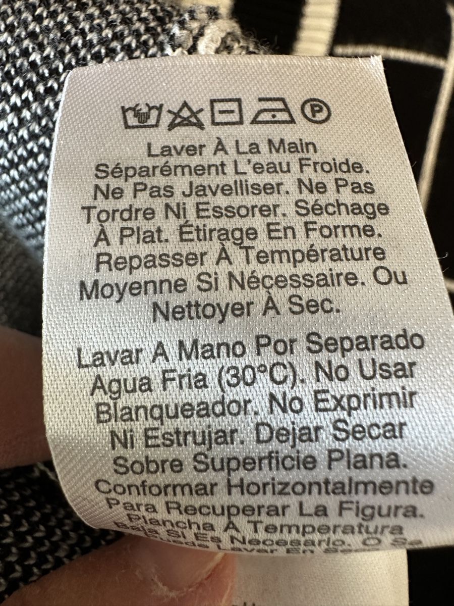 DKNY Vestiti: DKNY Strickkleid schwarz weiß  – Usato da Speicher venduto da pat_ddn8 4
