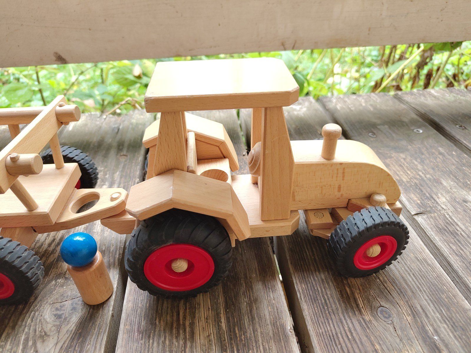 Giocattoli: Fagus Traktor/Schlepper mit Heuwagen – Usato da Zürich venduto da Korolina 2