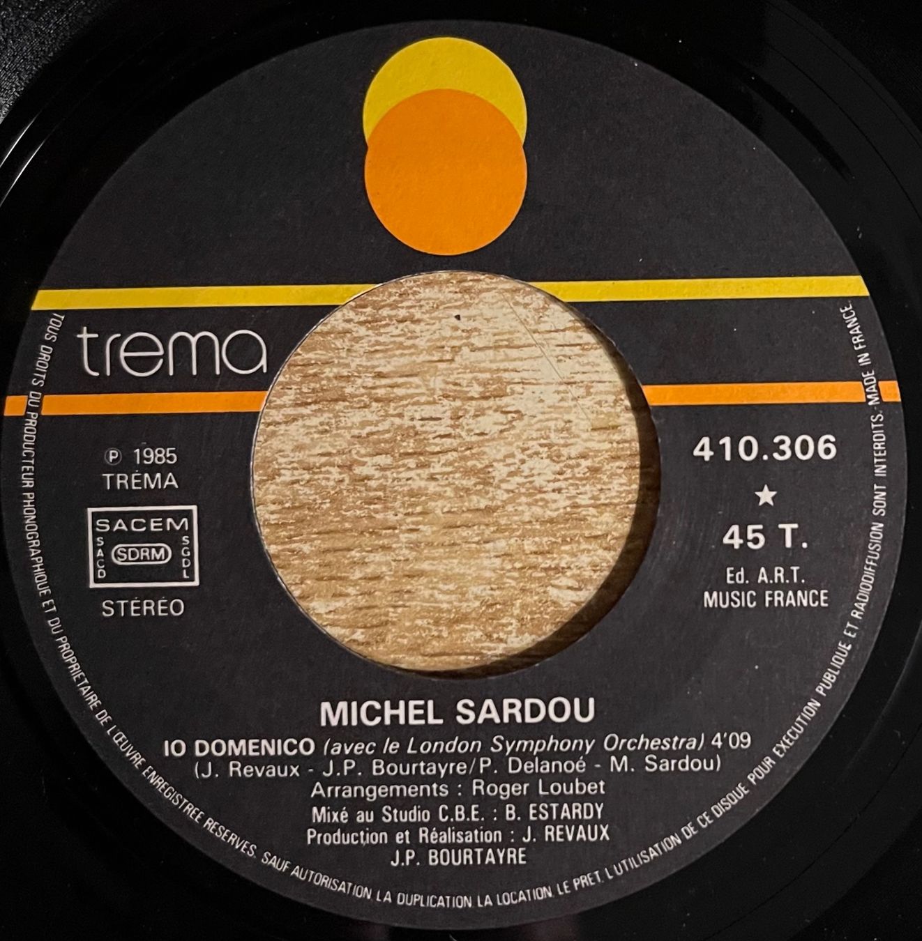 Schallplatten: MICHEL SARDOU - IO DOMENICO – Gebraucht aus Bussigny von vinyl-pas-cher 2