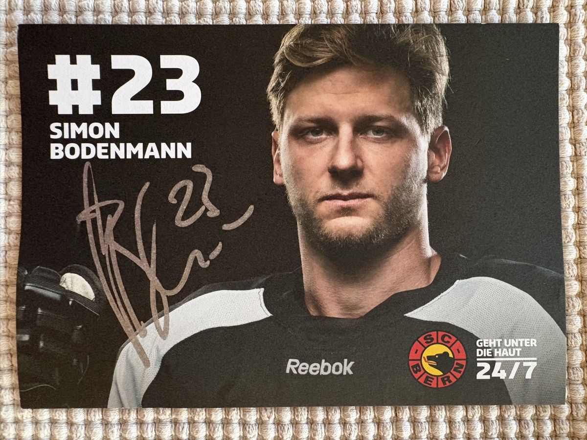 Autogramme: AK Autogramm von SCBern / Simon Bodenmann – Gebraucht aus Rümlang von Kartenpost1