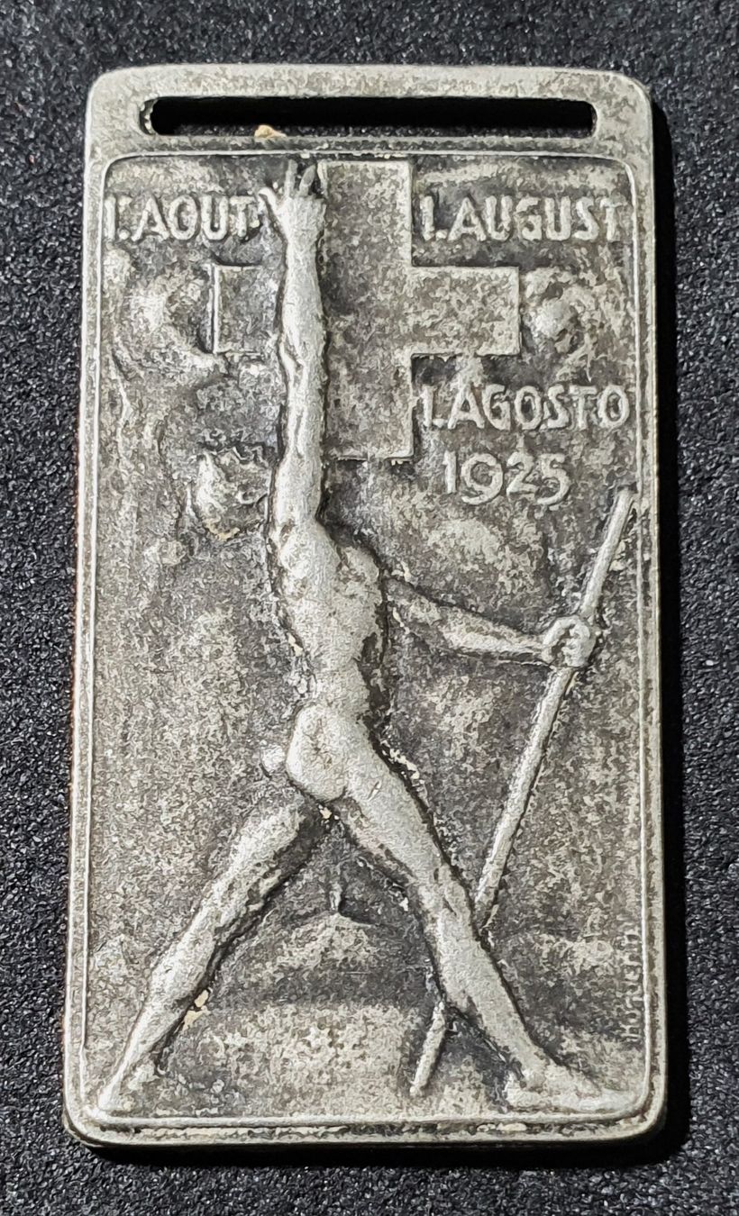 Placchette & Badge: V076 - Abzeichen 1. August 1925 – Usato da Reinach BL venduto da Boston-Verkauf