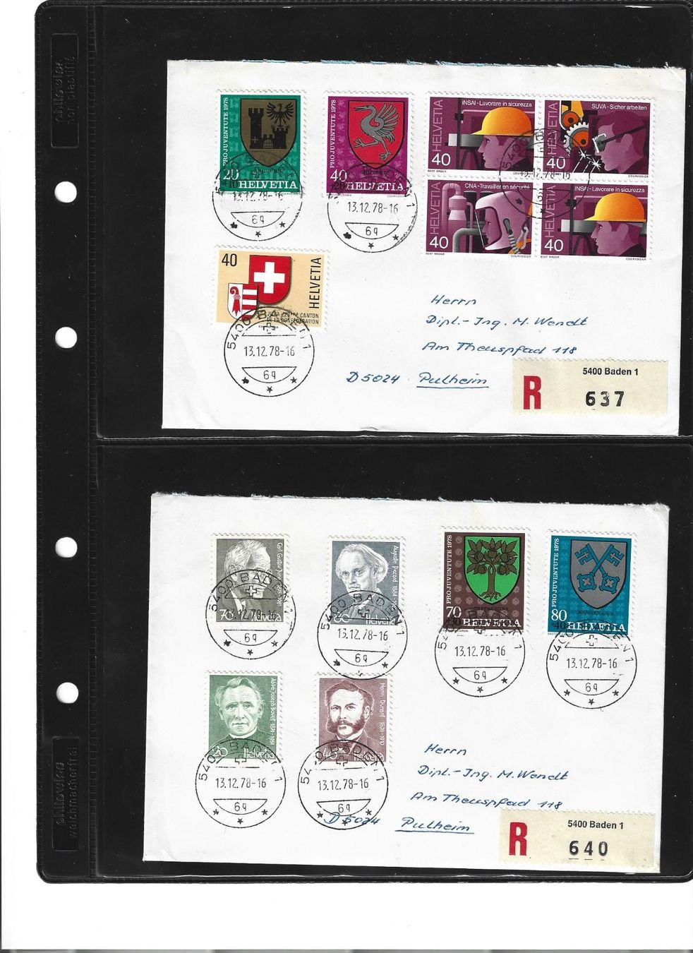 Alle Briefmarken: 10 lettres 10 Buchstaben – Gebraucht aus Delemont von toutdubon11 8