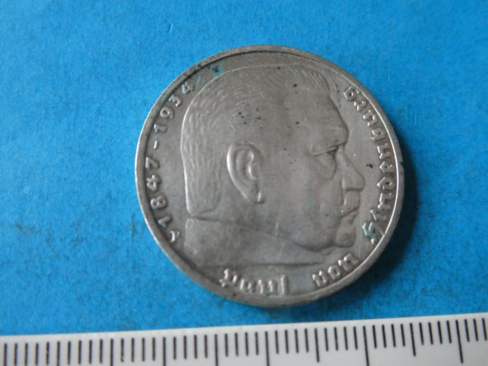 Dt. Reich 1936 F, 5 Reichsmark - Silber 1