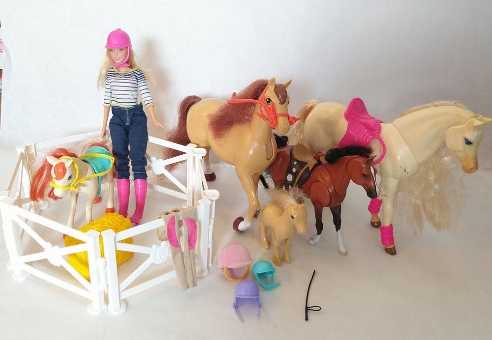 Set Reiter Barbie mit Pferden Kaufen auf Ricardo