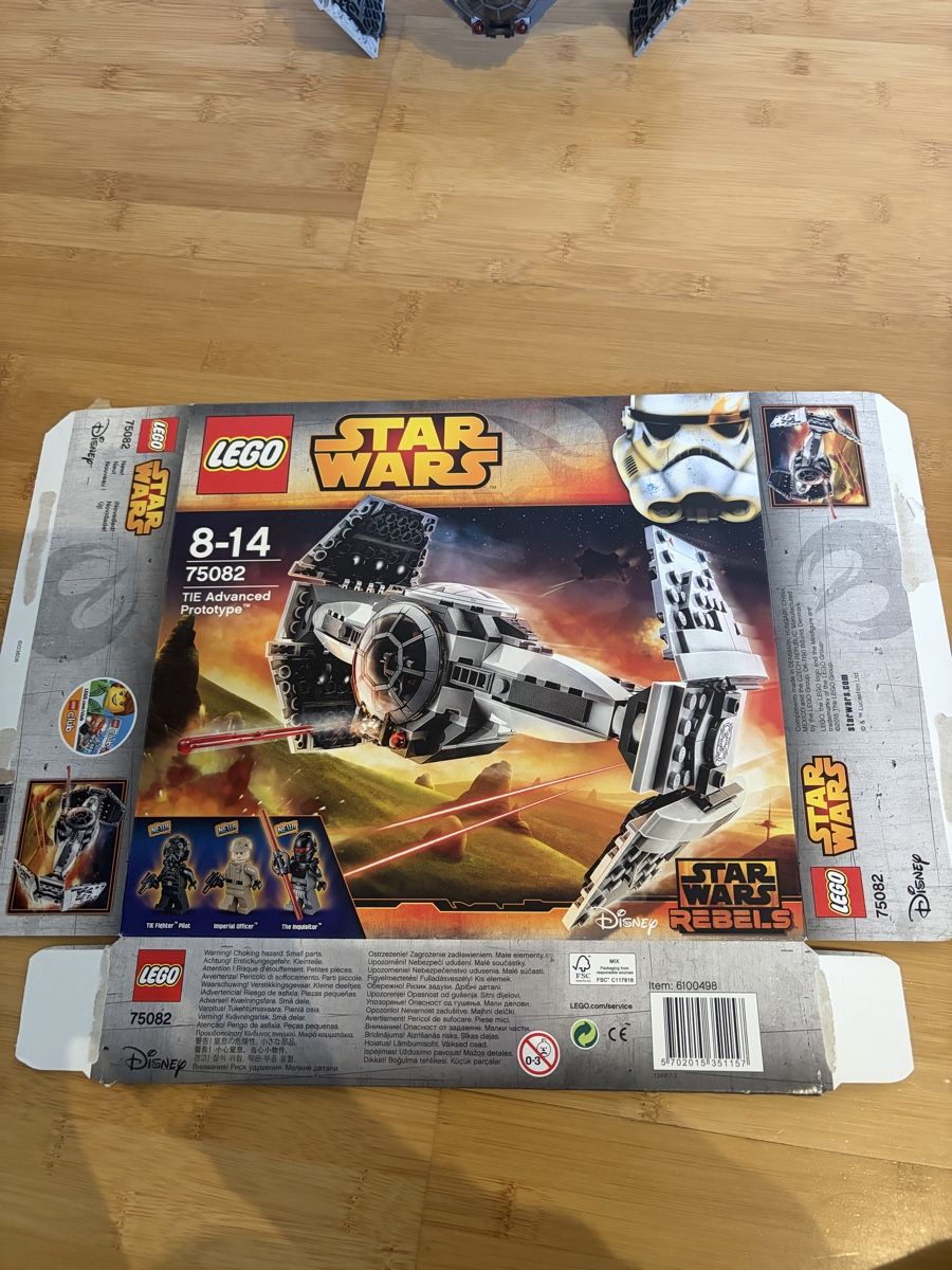 Lego Giocattoli: LEGO Star Wars 75082 TIE Advanced Prototype  – Usato da Staufen venduto da nic_8g8z