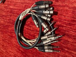 Multicore Kabel XLR auf Klinke sym.