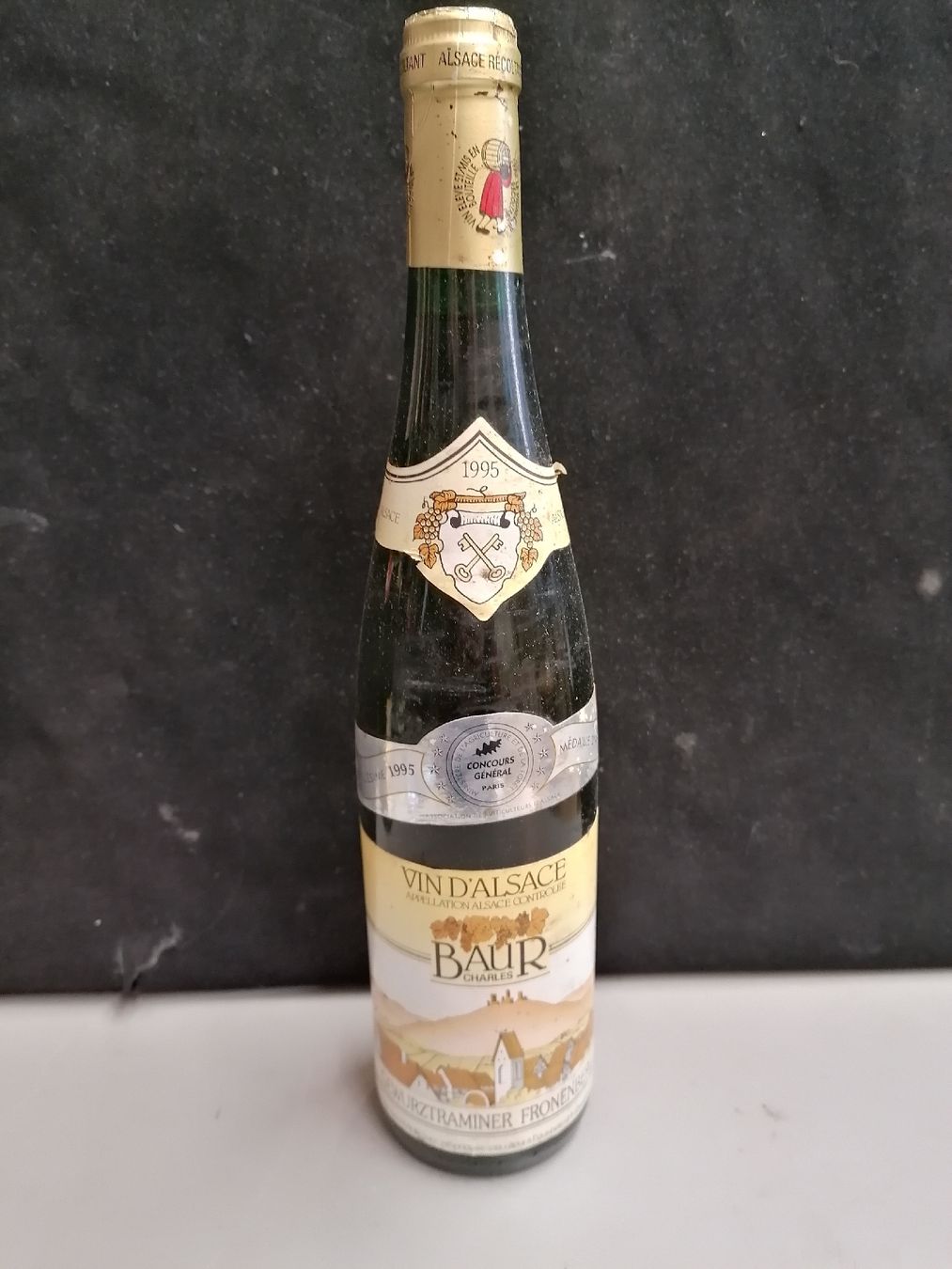 Wein: VIN D'ALSACE BAUR CHARLES 1995 – Neu (gemäss Beschreibung) aus Genève von Leboucheoreilles