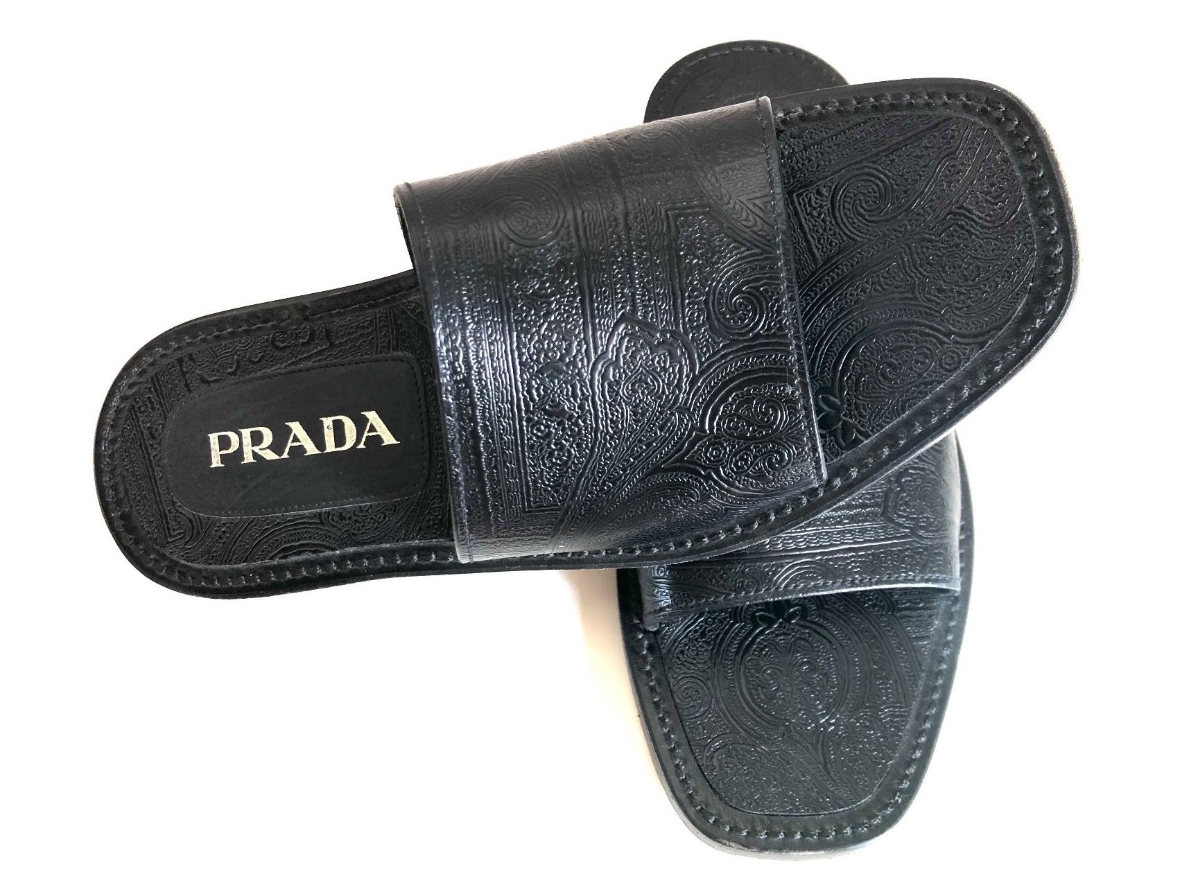 Prada Chaussures hommes: LEATHER PRADA SANDALS – D'occasion à Zürich par Yanches 1