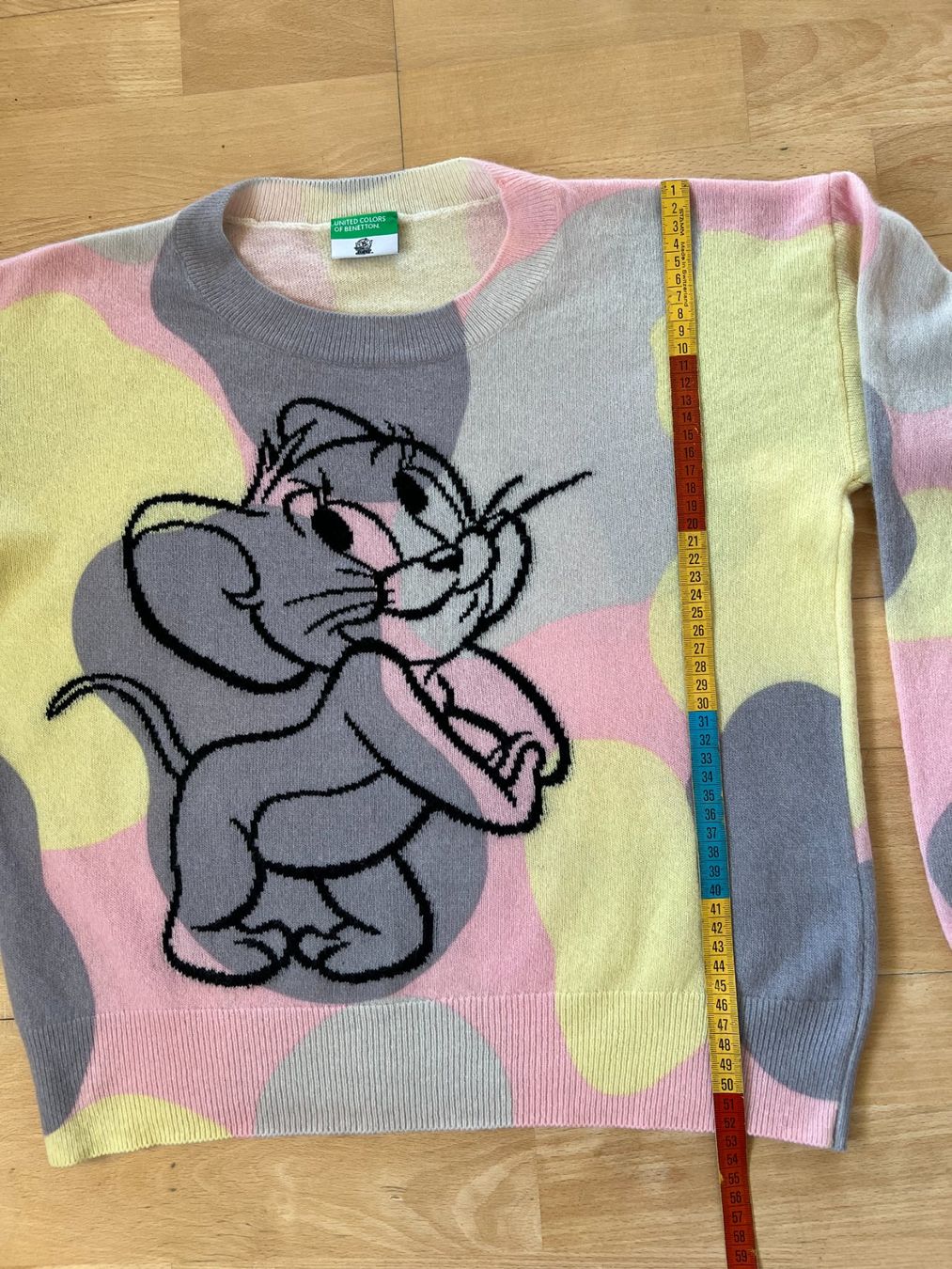 Benetton Maglioni & Felpe: BENETTON Tom und Jerry Damen Pullover, 76% Wolle, Gr. S – Usato da Worb venduto da farben20zauber 4