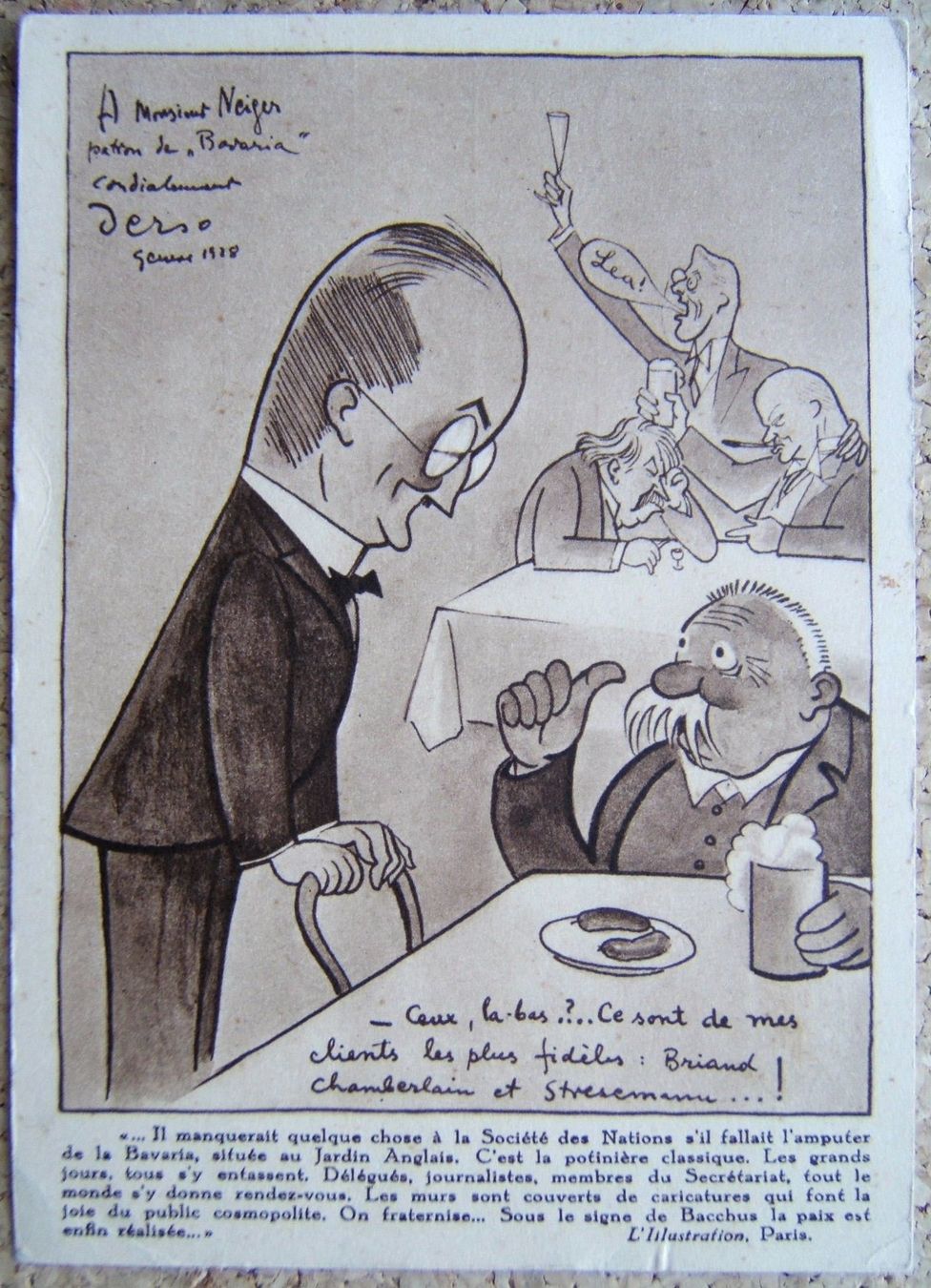 Cartoline postali: AK BAVARIA GENÈVE 1937 – Usato da Brunnen venduto da Nonne04