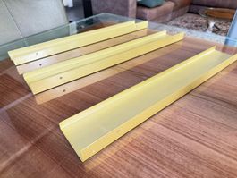 Wandregale , Regale 3Stk.Metall Gold