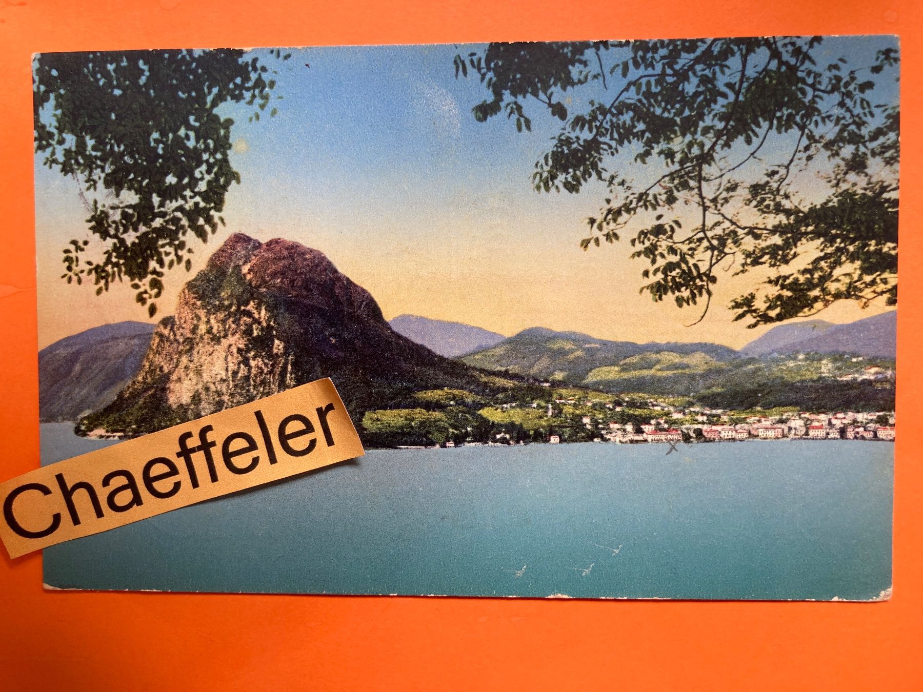 Cartoline postali: 1925 Lugano e Monte S. Salvatore – Usato da Zürich venduto da Chaeffeler