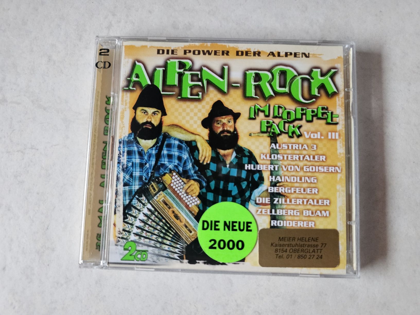 CD: Alpen Rock  -  Die Power der Alpen  /  2 CD's – Usato da Schneisingen venduto da backstore24