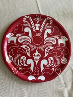 Festive Red Christmas Tray, decorative and practical.