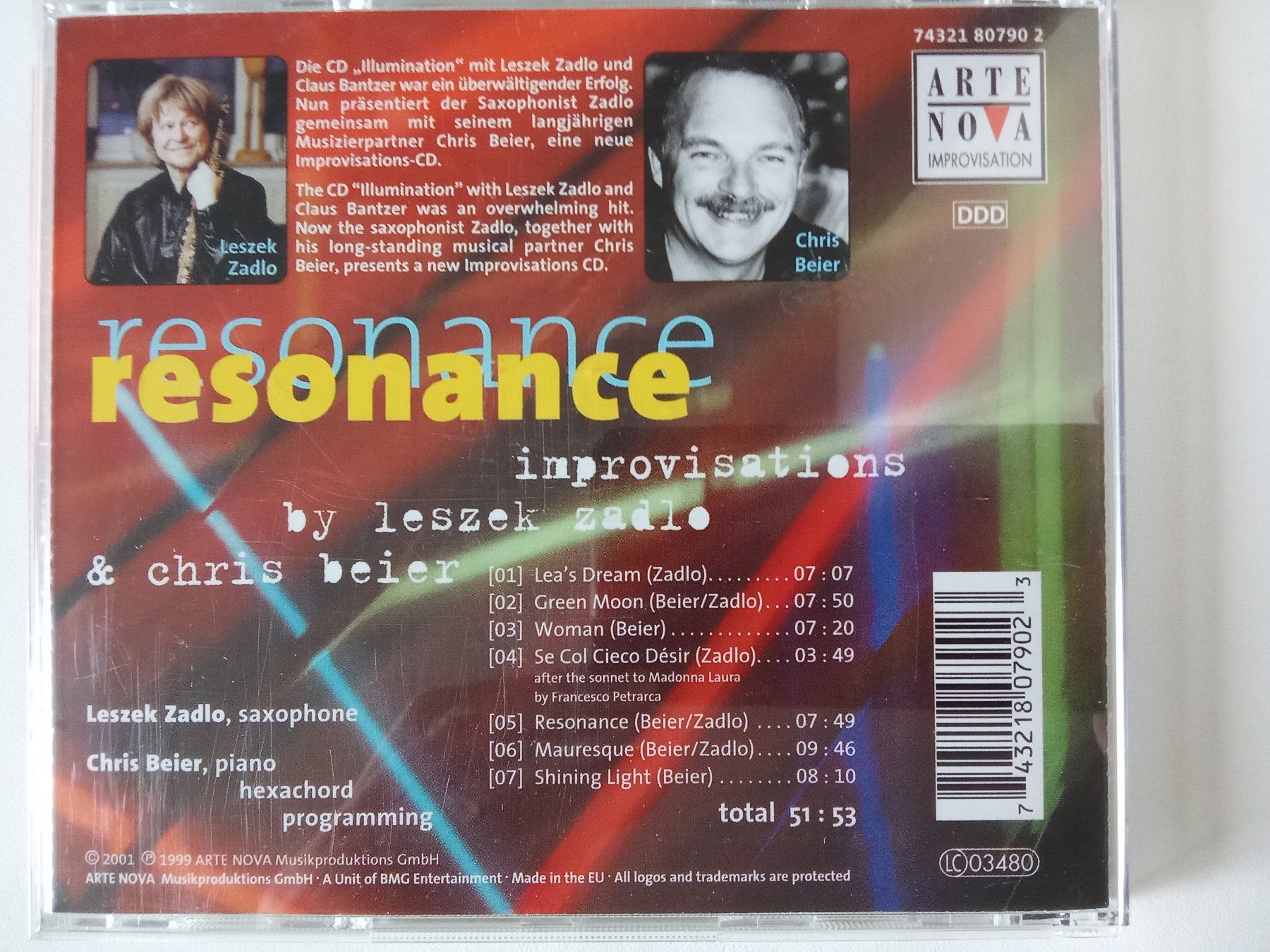 CD: CD "resonance - improvisations" – Usato da Bilten venduto da Bora3 1
