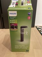 Lampe de jardin Philips LED, anthracite, détecteur