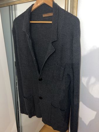 Yves Strickjacke Herren Grobstrick elegant L Herbst