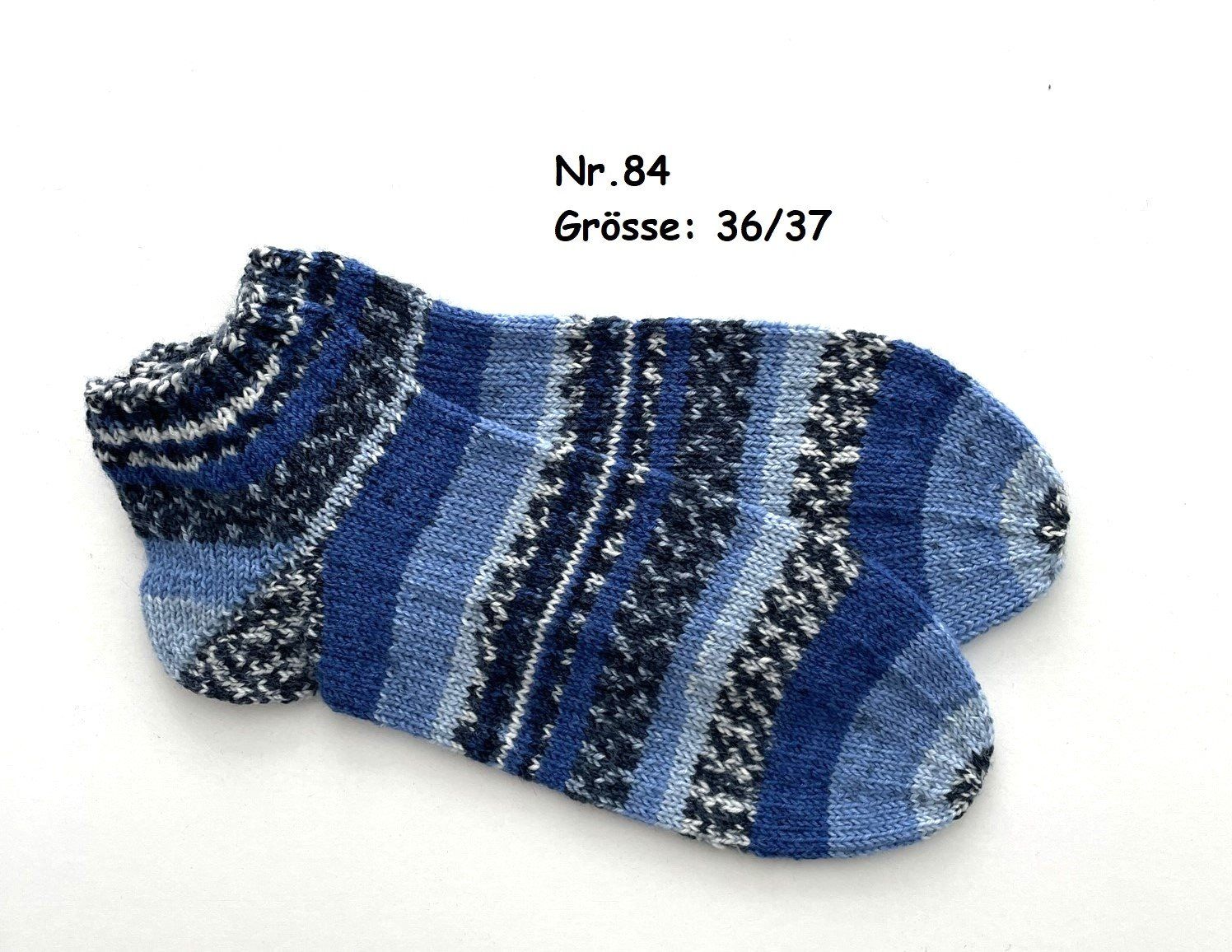 Calze: Sneaker - Socken handgestrickt  Gr.36/37  Nr.84 – Nuovo e nell'imballaggio originale da  venduto da
