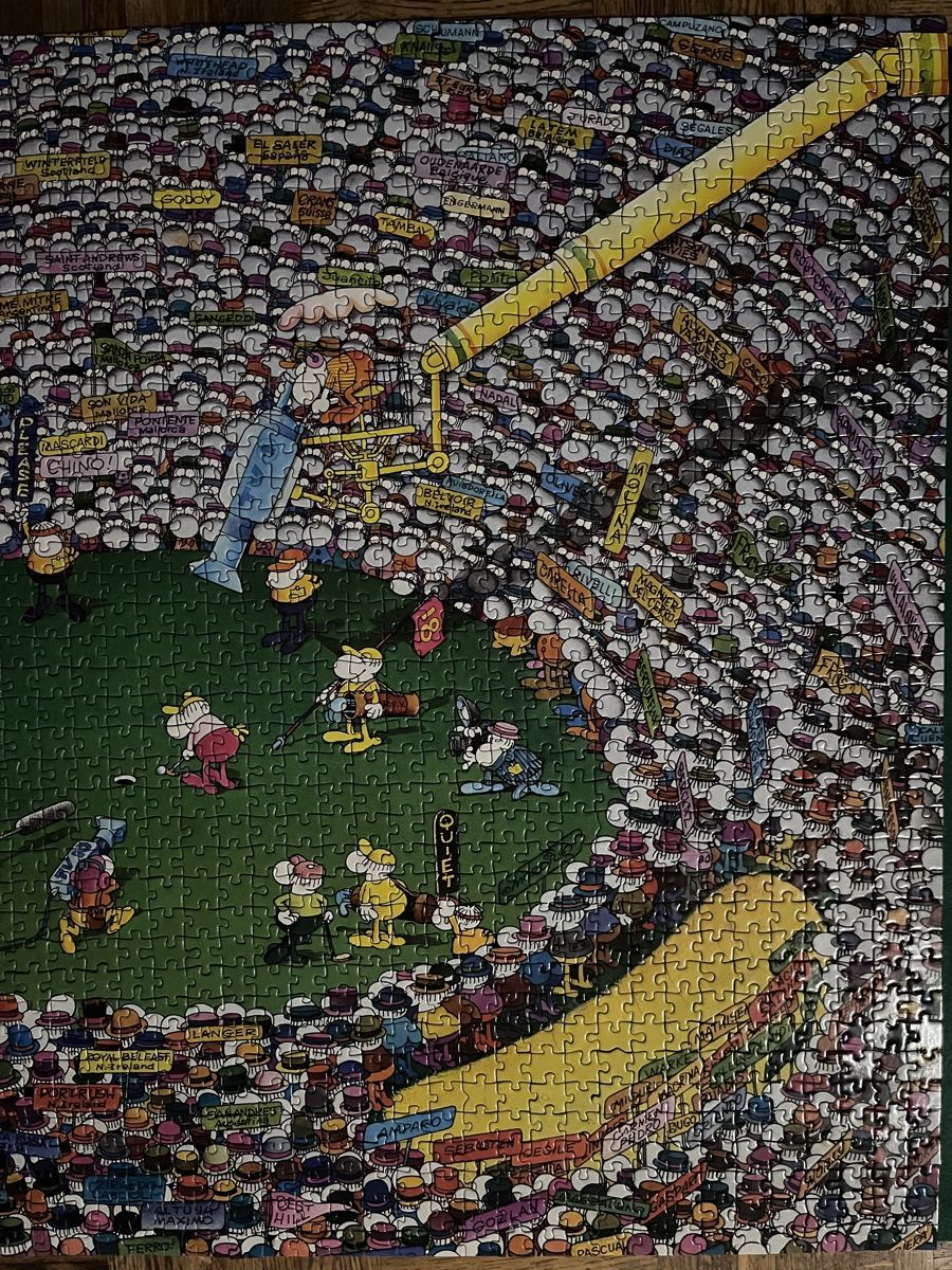 Heye Puzzle: Puzzle Mordillo "Master Putt" 2000 pièces, complet! – Usato da Ecublens VD venduto da Mauchat 3