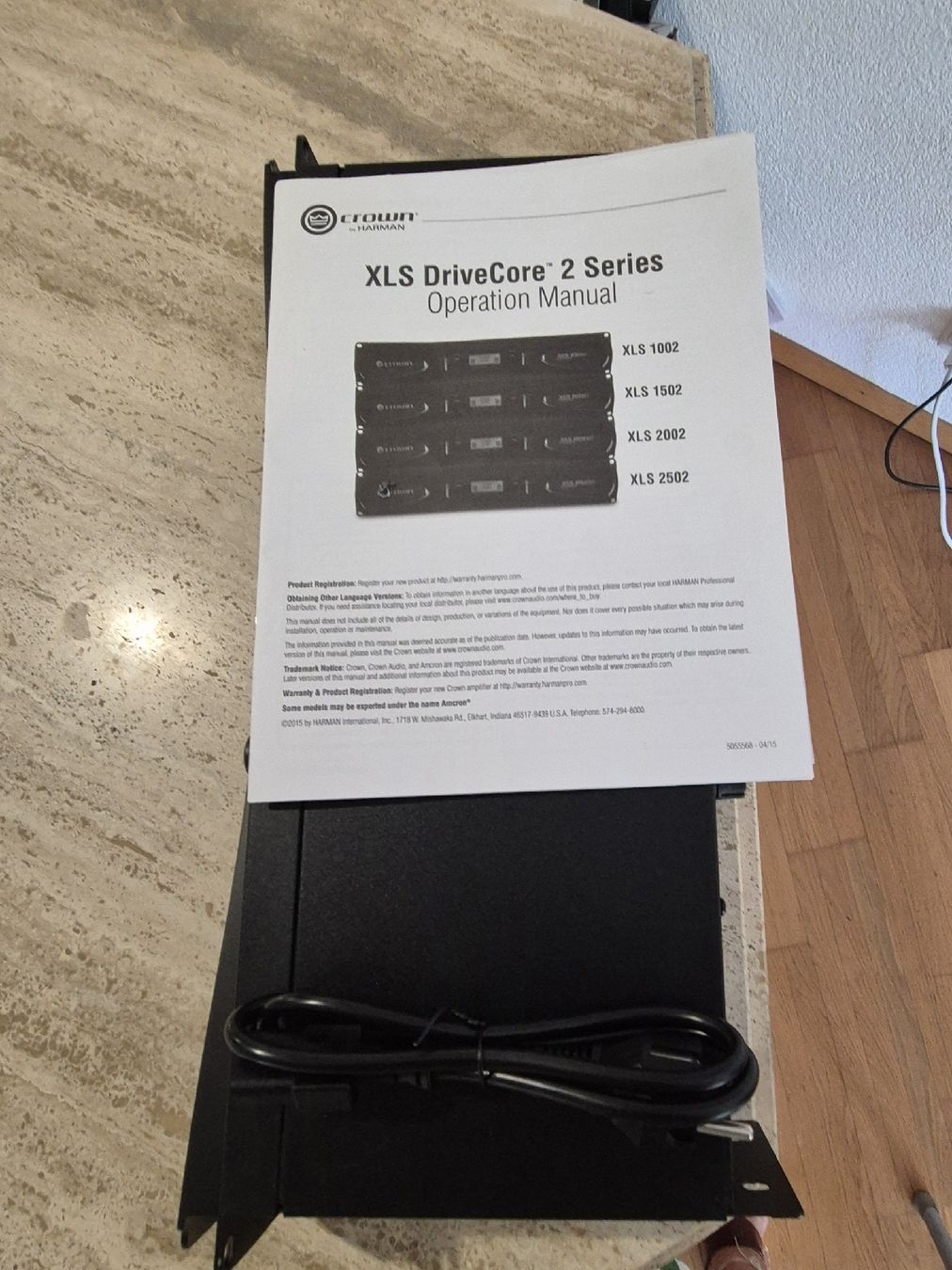 Amplificateurs: Crown XLS 1002 Drivecore Endstufe x 1 – Neuf (Voir description) à Gattikon par Duesouth 3