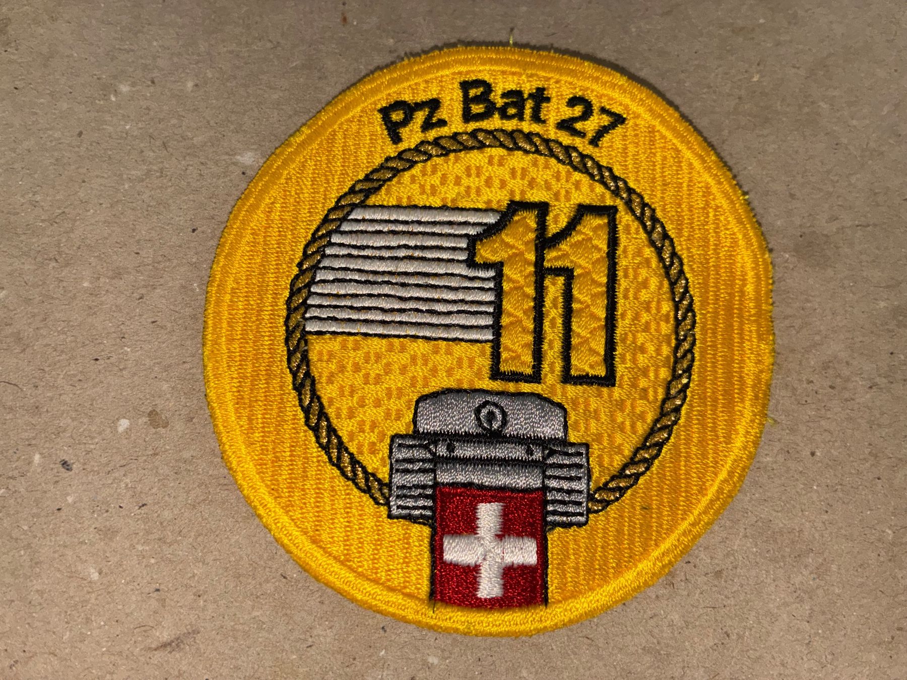 Schweizer Armee Patches: Badge Stab Trip Bat 5 – Gebraucht aus Oberiberg von reimet