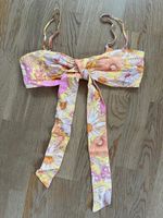 Hübscher Leinen-Bustier in sommerlichem Blumenmuster