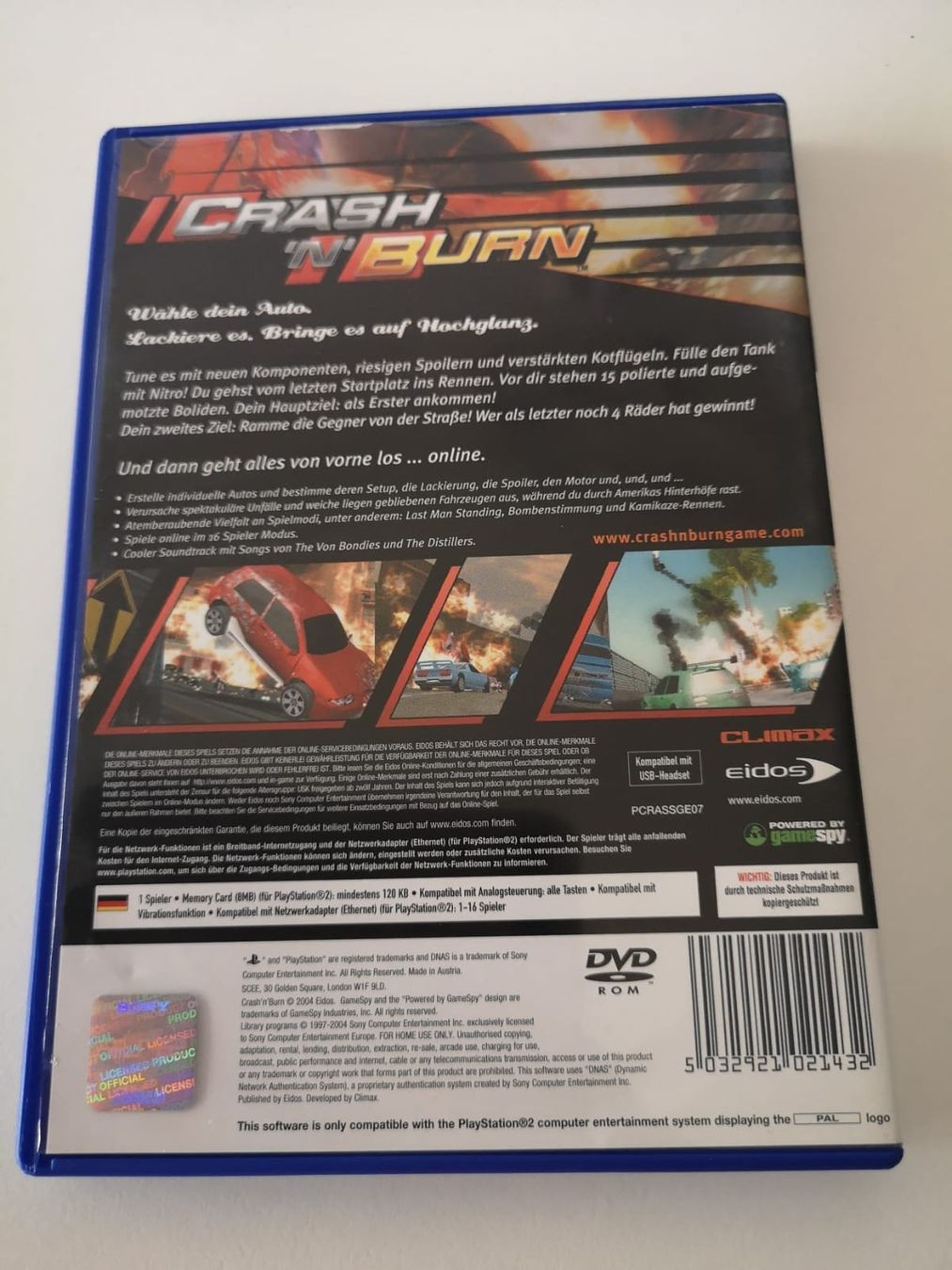 Sony Giochi: Crash n Burn (PS2) – Usato da Herisau venduto da Seyashop_2 2