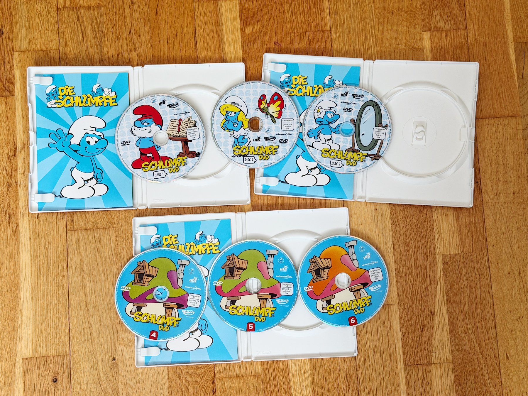 Tutti i DVDs: Die Schlümpfe DVD Sammlung Peyo – Usato da Adliswil venduto da Ch_Mei 2
