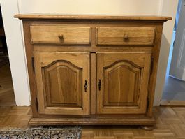 Commode bois 2 portes 2 tiroirs