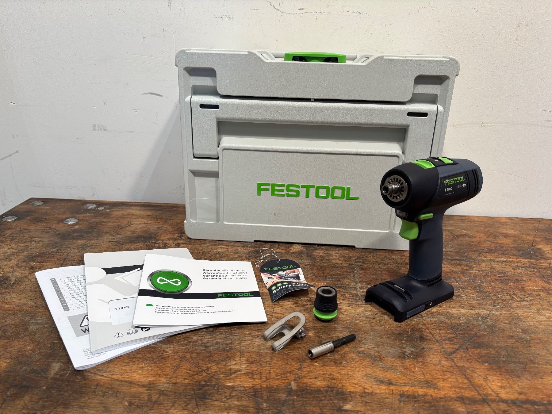 Festool Perceuses: Festool Akku-Bohrschrauber T 18+3-Basic Neuwertig – Neuf (Voir description) à Winterthur par ReUse_Baumarkt