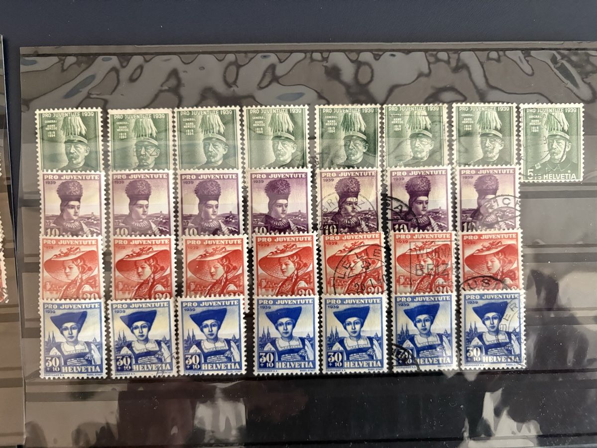 Tutti i francobolli: Pro Juventute 1938-1946 postfrisch/gestempelt – Usato da Steckborn venduto da heg_sd2b 2