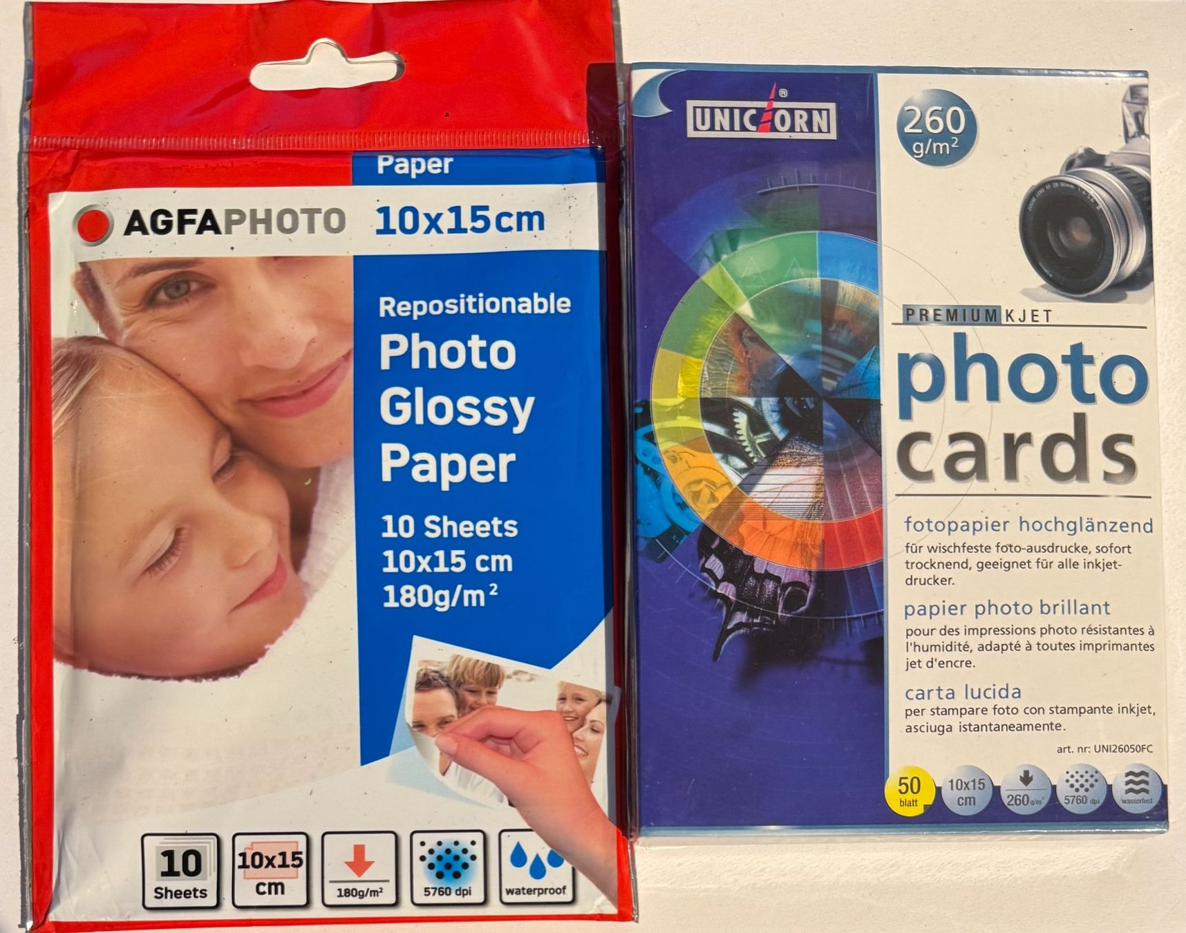 Carta: Fotopapier 60 Blatt 10x15cm – Nuovo e nell'imballaggio originale da Spreitenbach venduto da Webtempel