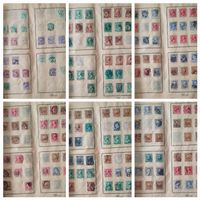 Album mit alten Briefmarken ganze Welt